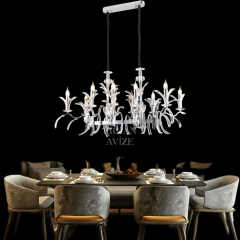 EAMS-126 YM 10'lu Kristal Krom Avize