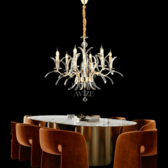 EAMS-126 6’lı Kristal Gold Avize