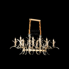 EAMS-126 YM 8’li Kristal Gold Avize