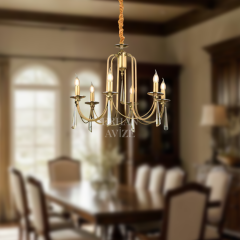 EAKONTES 6’lı Kristal Eskitme Avize