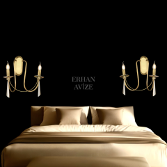 EAKONTES 2 Kollu Kristal Eskitme Aplik