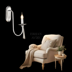 EAKONTES Kristal Krom Aplik