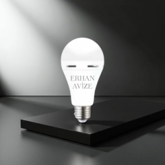 EACT-4229 9W Şarjlı Ampul Beyaz Işık