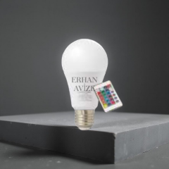 EACT-4058 9W RGB LED Ampul Kumandalı