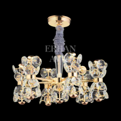 EAPD-137 6'lı Gold Kristalli LED Avize