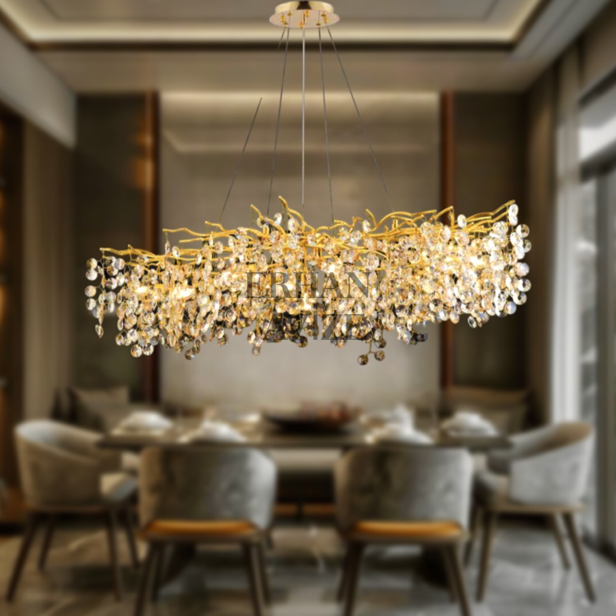 EADM-20 Kristal YM Gold Avize