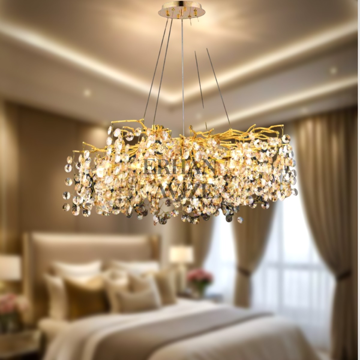 EADM-20 Kristal 80’lik Gold Avize