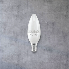 EACT-4083 8W E-14 LED’li Buji Ampul Beyaz Işık