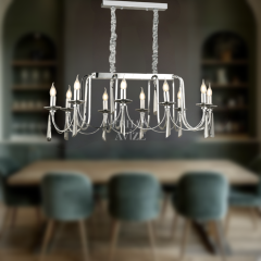 EAKONTES YM 10’lu Kristal Krom Avize