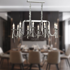 EAKONTES YM 10’lu Kristal Krom Avize