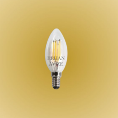 EACT-4063 7W LED Şeffaf Rustik Ampul Gün Işığı