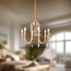 EAKONTES 6’lı Kristal Gold Avize