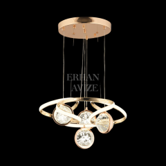 EAAD-20 85 Taşlı Gold LED Avize