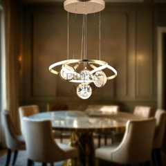 EAAD-20 85 Taşlı Gold LED Avize