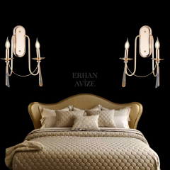 EAKONTES 2’li Kristal Gold Aplik