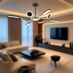 EASD-83 Gold detaylı LED Avize