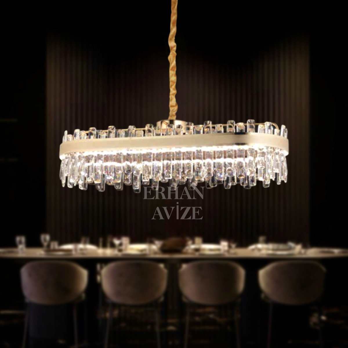 EASD-153 Kristal YM Gold LED Avize