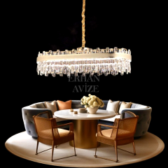 EASD-153 Kristal YM Gold LED Avize