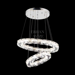 EAPD-136 Kristal Krom Sarkıt LED Avize