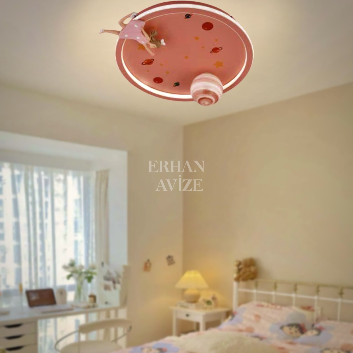 EASD-199 Kız Çocuk Odası Plafonyer LED Avize