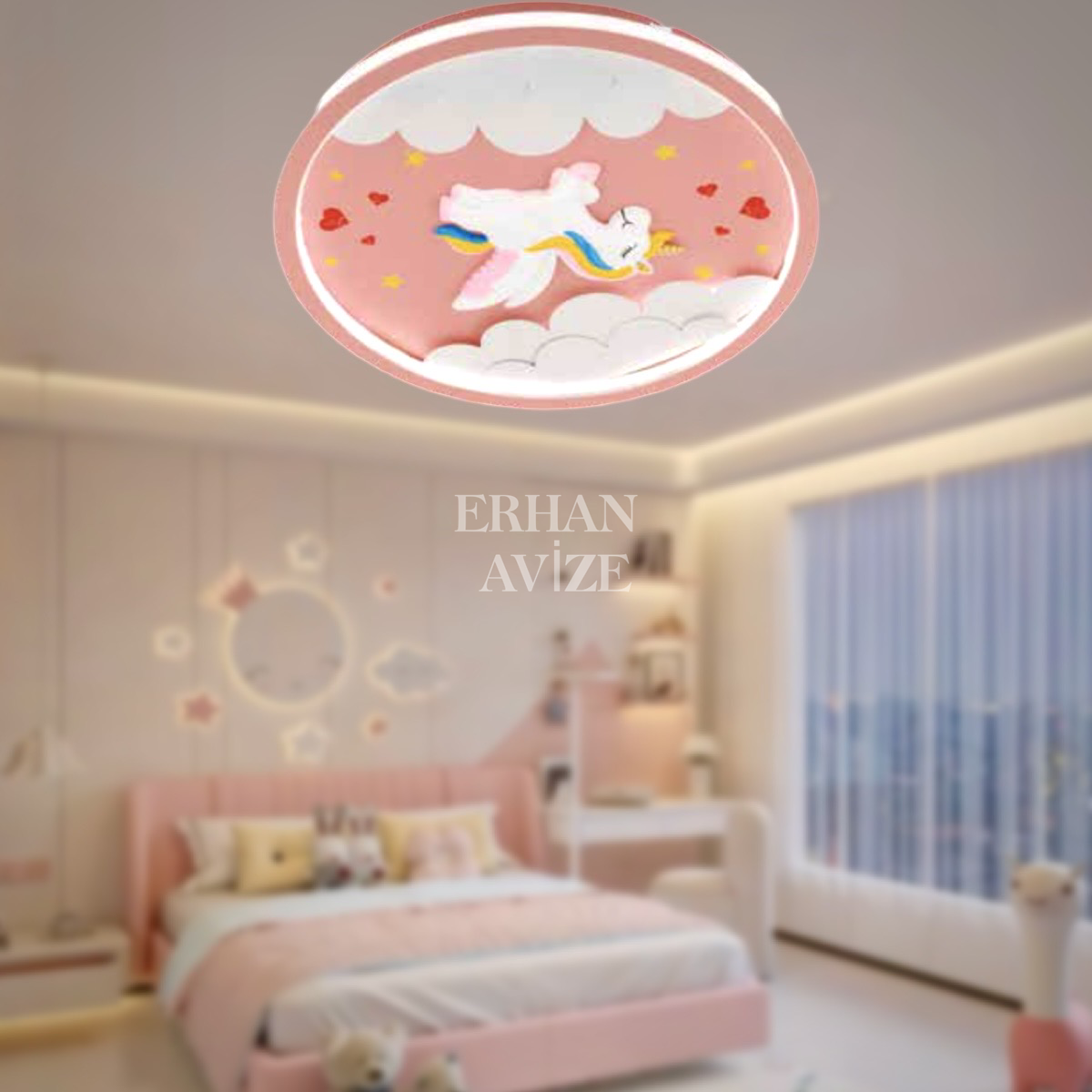 EASD-53 Kız Çocuk Odası Plafonyer LED Avize
