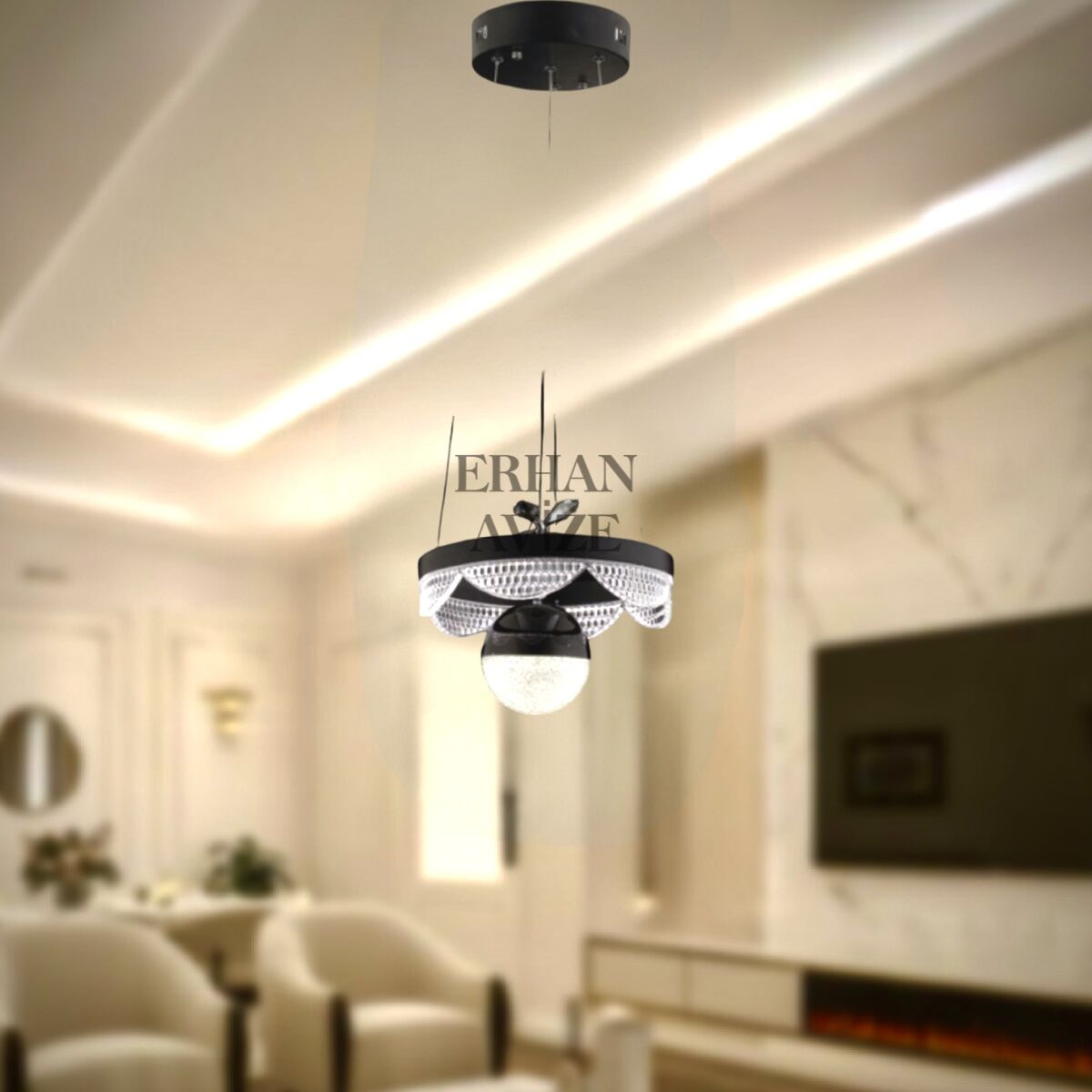 EASD-66 Siyah LED Avize