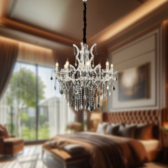 MARİATHERESA 8’li Kristal Şeffaf Avize