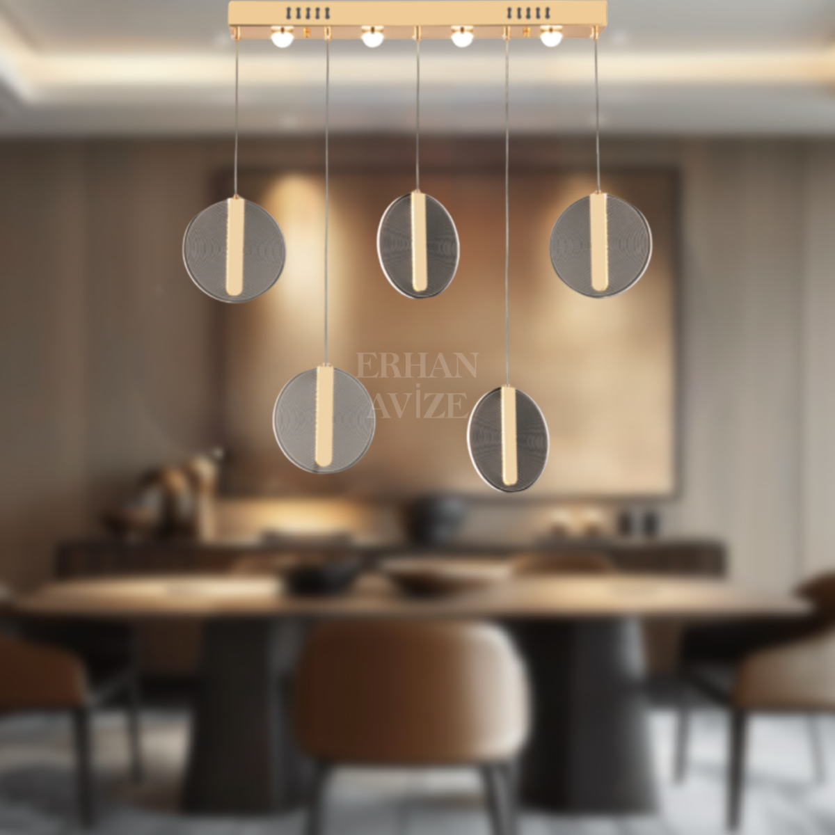 EAAD-89 YM 5’li Sarkıt Sıralı LED Avize