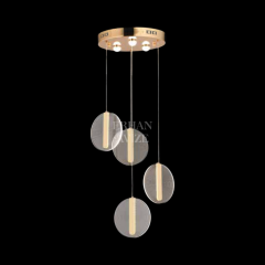 EAAD-89 4’lü Sarkıt Gold LED Avize