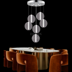 EAAD-89 6’lı Sarkıt Krom LED Avize