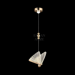 EAAD-82 Tekli Kelebek Gold LED Avize