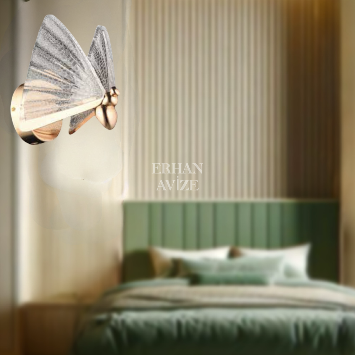 EAAD-82 Kelebek Gold LED Aplik