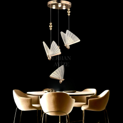 EAAD-82 3’lü Sarkıt Gold LED Avize