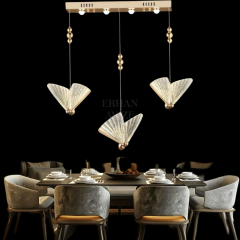 EAAD-82 YM 3’lü Kelebek Gold Sıralı LED Avize