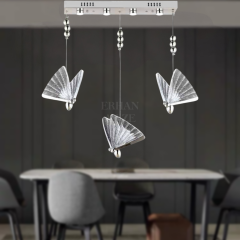 EAAD-82 YM 3’lü Kristal Krom Sıralı LED Avize