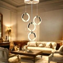 EASD-227 4’lü Sarkıt Gold LED Avize