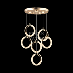 EASD-227 6’lı Sarkıt Gold LED  Avize