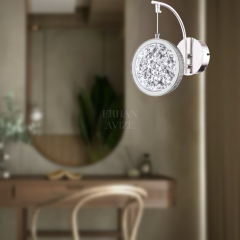 EAAD-90 Kristal Krom LED Aplik