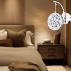 EAAD-90 Kristal Krom LED Aplik