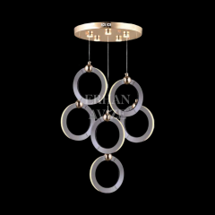 EASD-227 6’lı Sarkıt Platin LED Avize