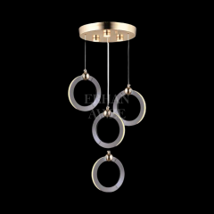 EASD-227 4’lü Sarkıt Platin LED Avize