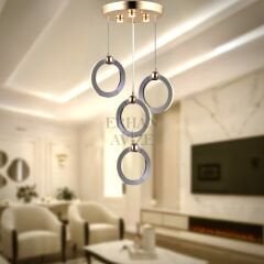 EASD-227 4’lü Sarkıt Platin LED Avize