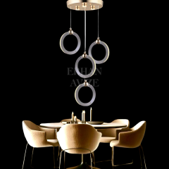 EASD-227 4’lü Sarkıt Platin LED Avize