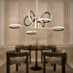 EASD-228 8’li Platin LED Avize