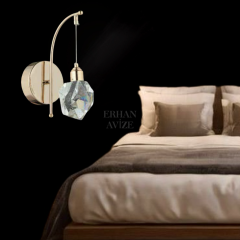 EAPV-127 Kristal Krom LED Aplik