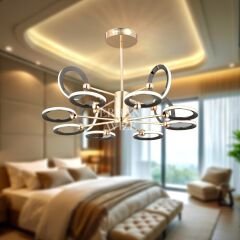 EASD-228 8+4’lük Platin LED Avize