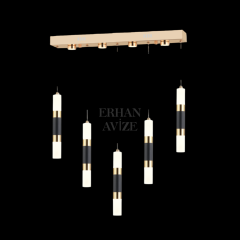 EAPV-148 5’li YM Sıralı Gold LED Avize