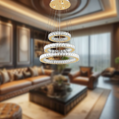 EAPV-104 Kristal Sarkıt LED Avize