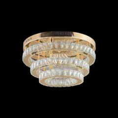 EAPV-104 Plafonyer Kristal Gold LED Avize