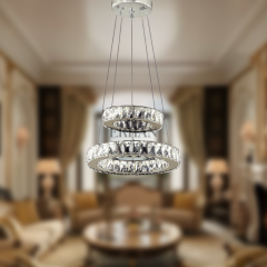 EAPV-101 Kristal Sarkıt Krom LED Avize